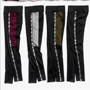 VS Pink Fleece Lined Leggings (BLACK)